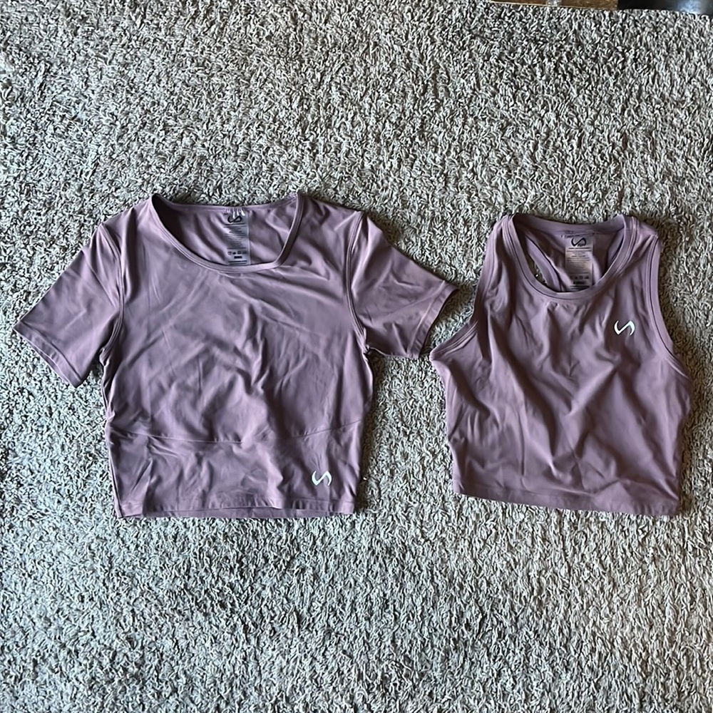 TLF tempo ultra-light short sleeve and razor back tank
